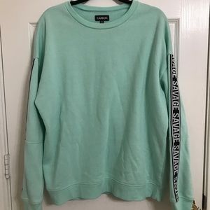 Green sweatshirt